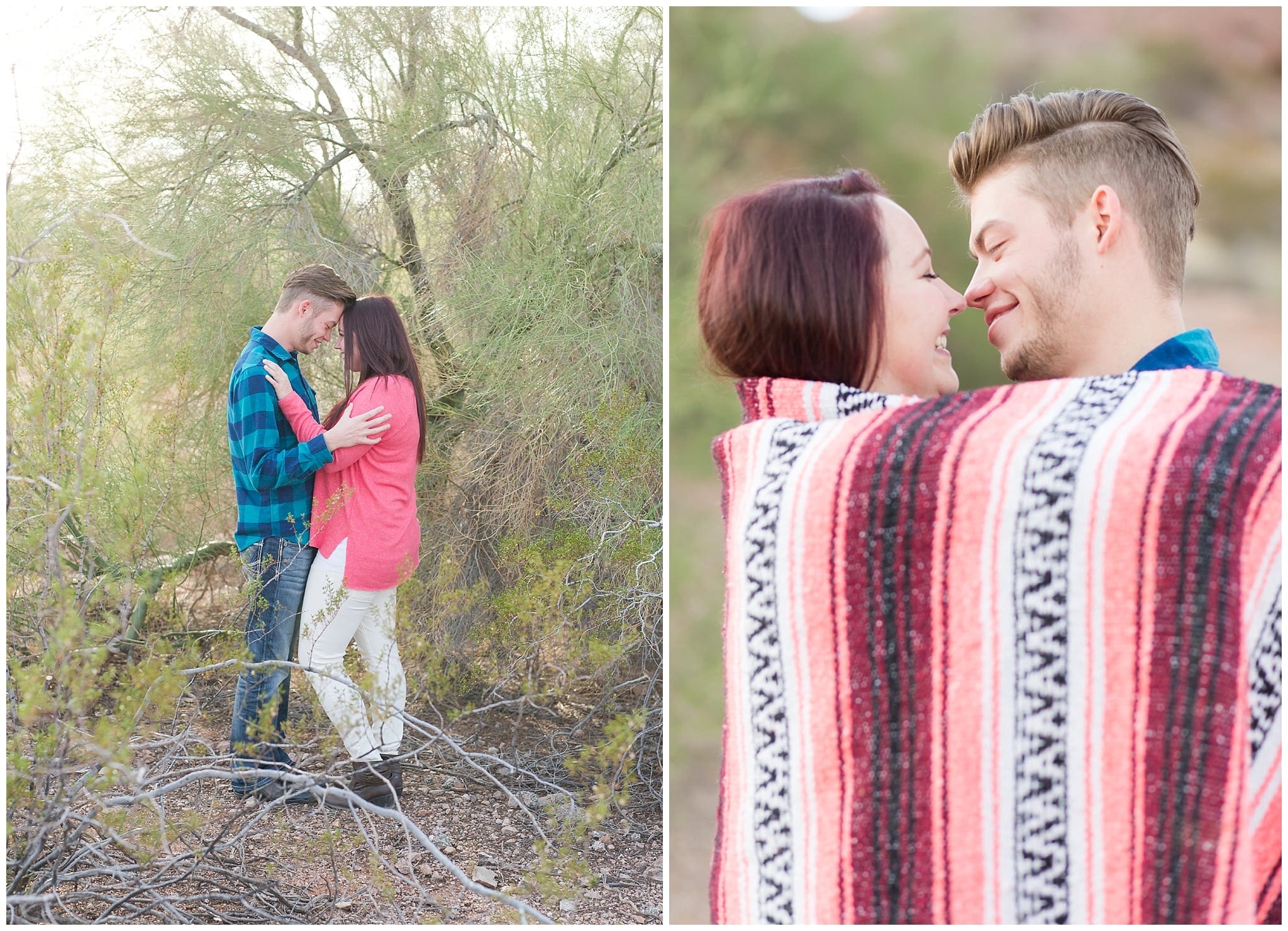 Winter Papago Park Engagement Session