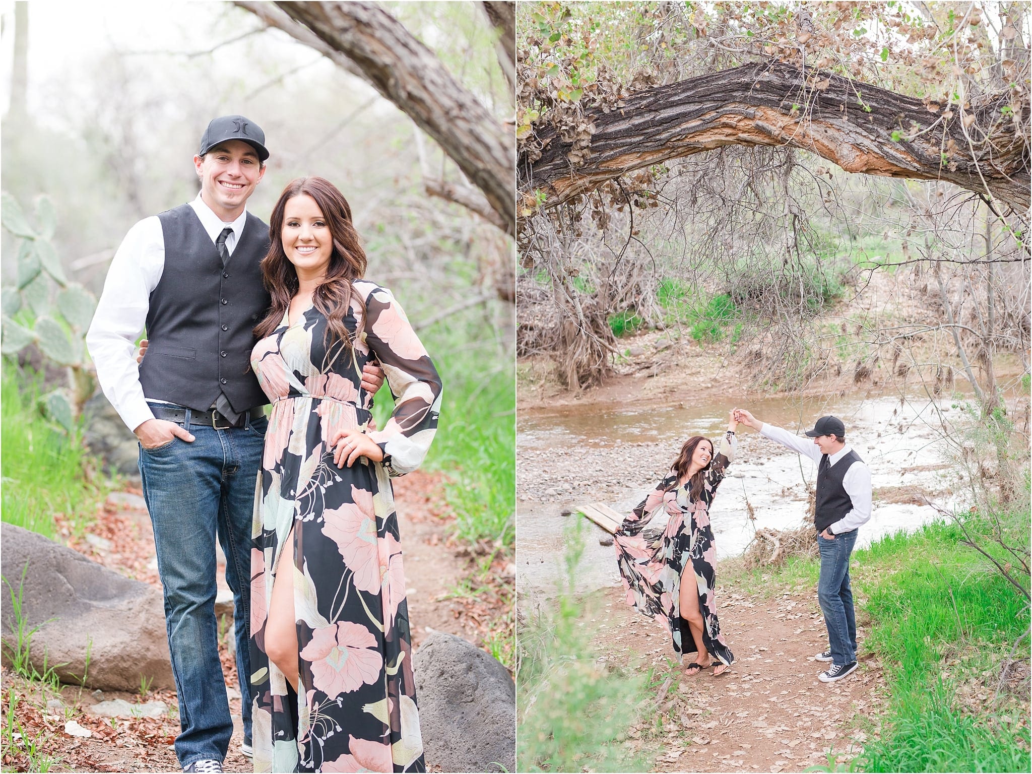 A Spring Engagement in Cave Creek