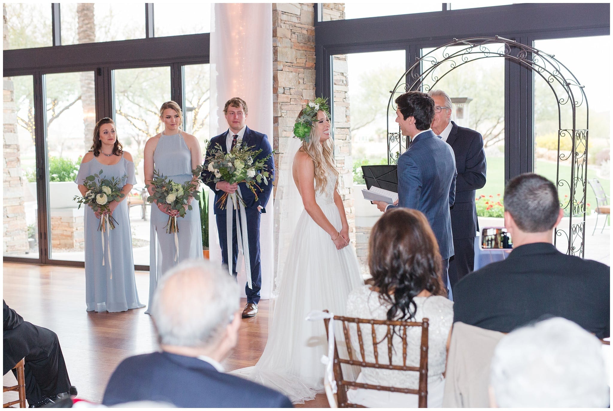 Kiva Club Weddings in Trilogy at Vistancia Bride and Ceremony