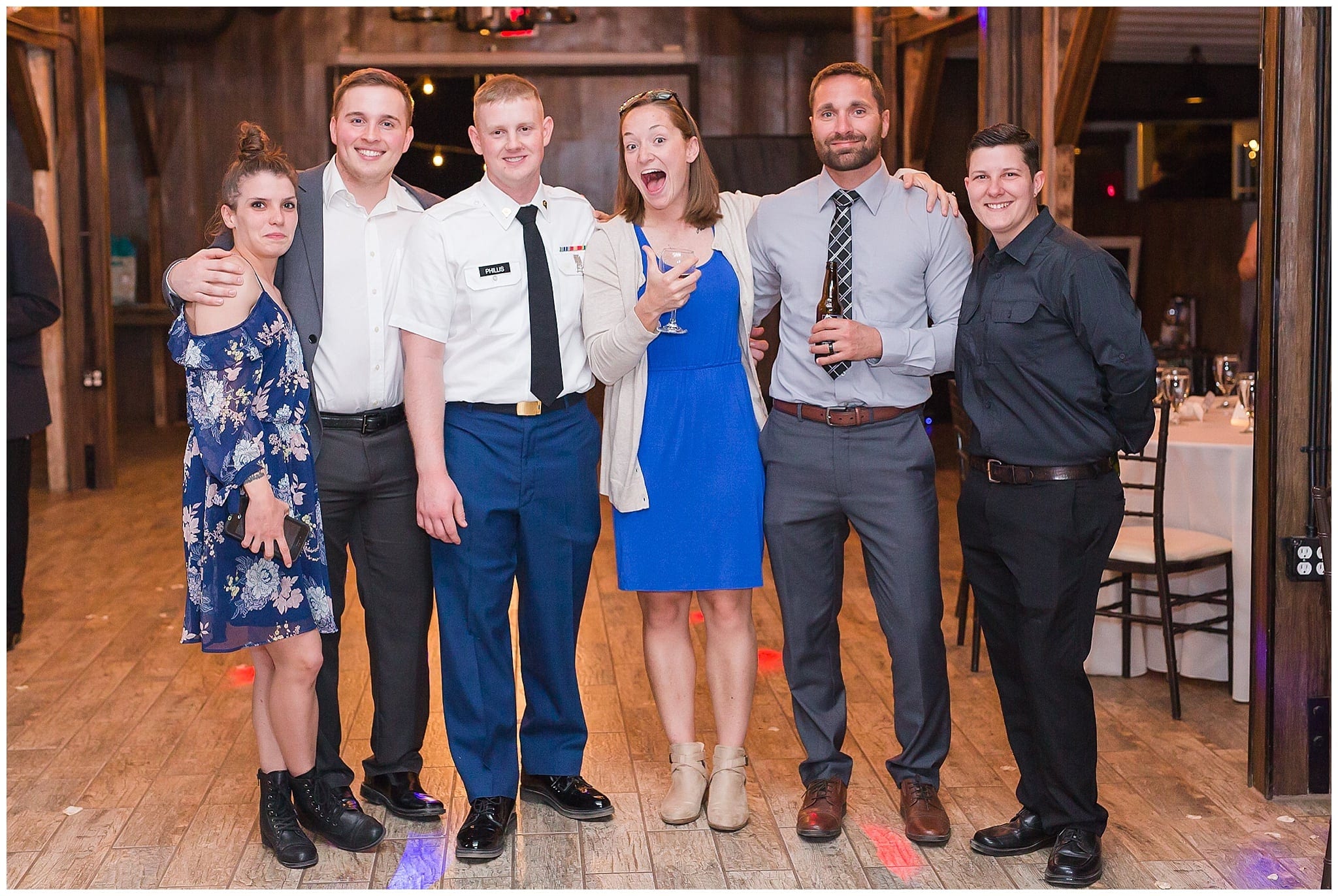 Windmill Winery Lake House Military Wedding Wedding Reception