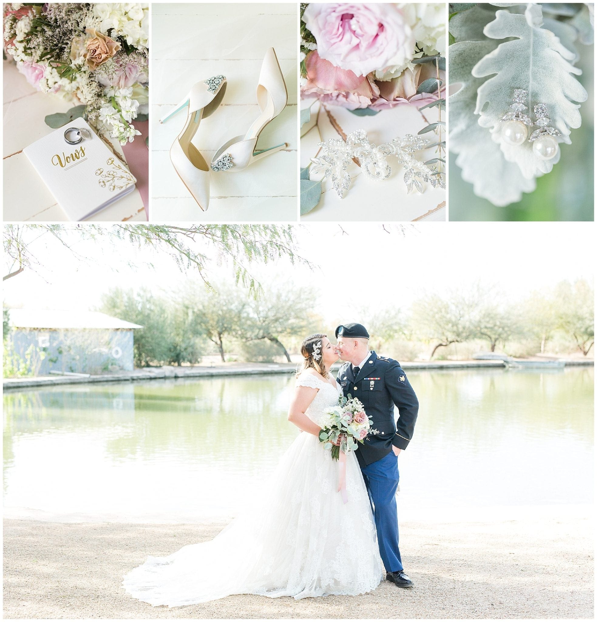 Windmill Winery Lake House Wedding | Phoenix Wedding Photographer Amanda Cromer Photography | Military Wedding