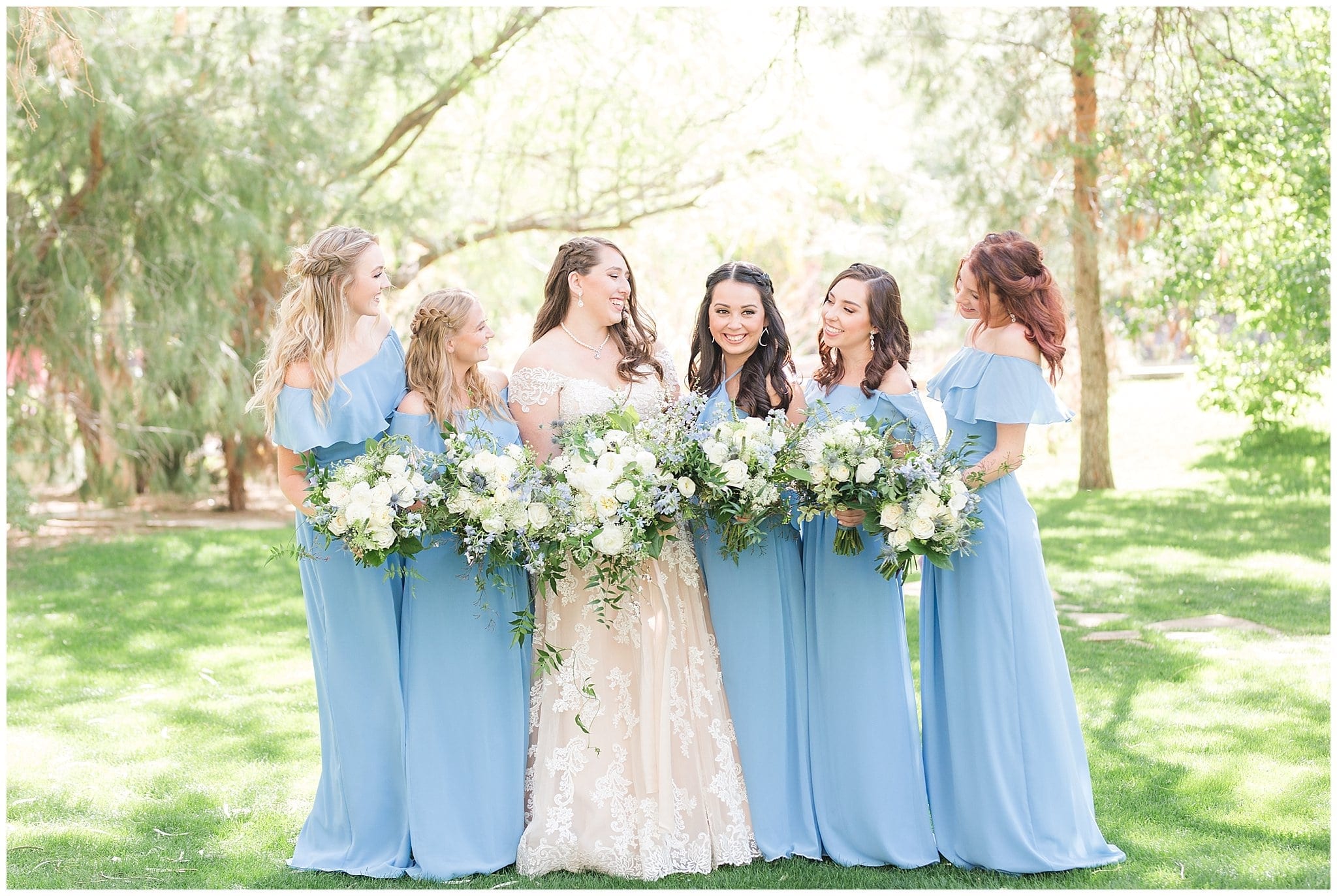 Windmill Winery Twisted Tree Ceremony Location | Bridesmaid Pictures