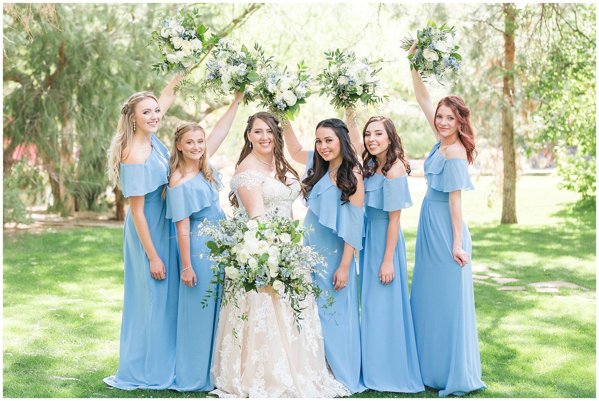 Windmill Winery Twisted Tree Ceremony Location | Bridesmaid Pictures