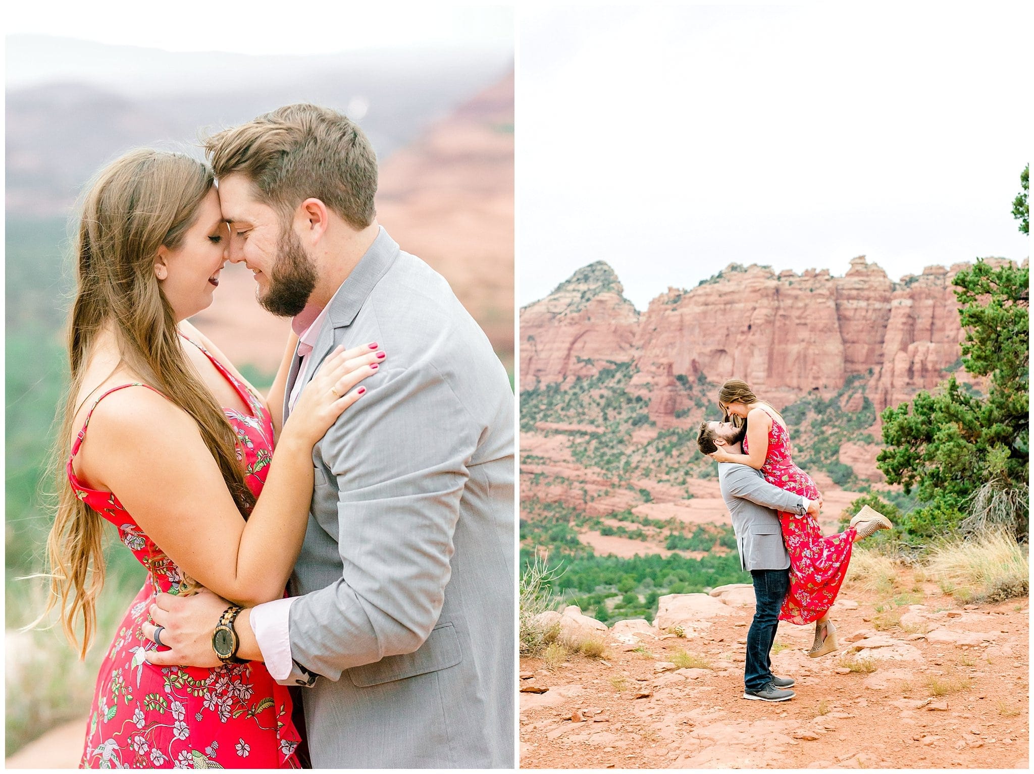 couple dancing on top of red rock