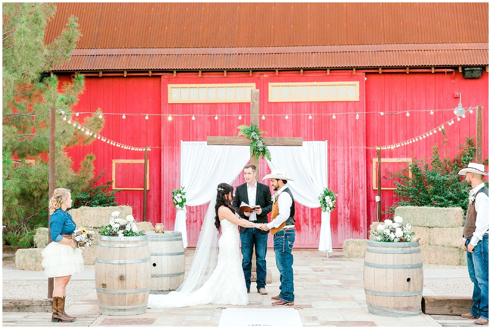 Windmill Winery Barn Wedding, Country Wedding, Outdoor Wedding, Country themed wedding, Tractors, John Deere Wedding, Big Red Barn Wedding