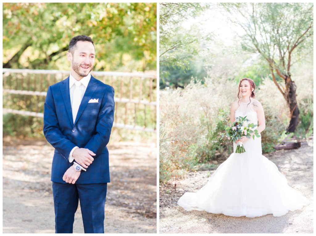 windmill winery lake house wedding bridal portraits  first look 