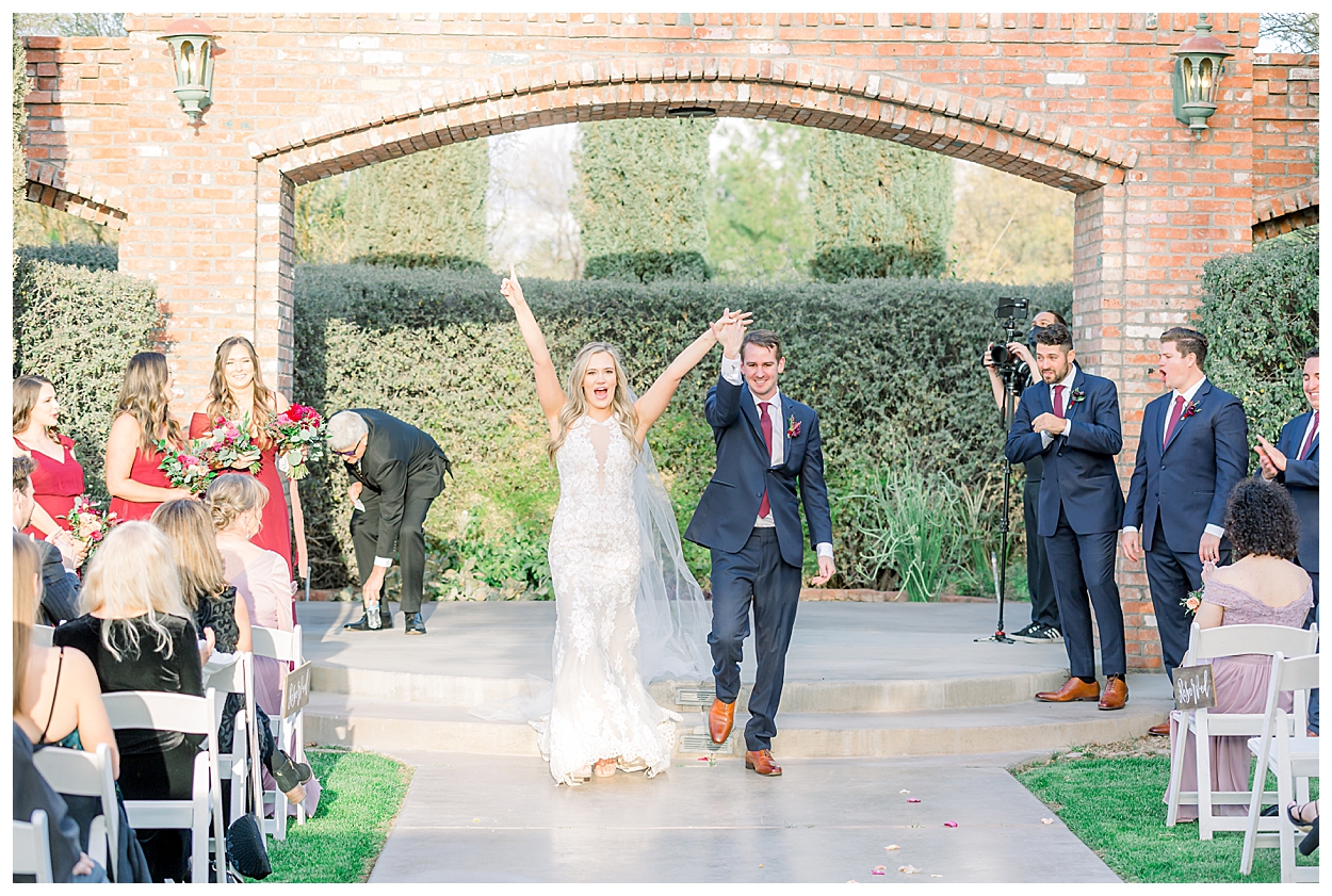 The arches at windmill winery barn ceremony location
