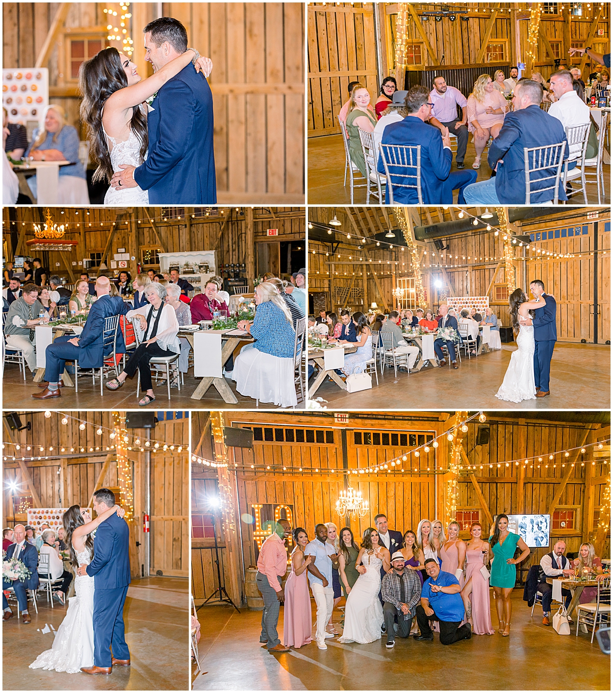 Windmill Winery Wedding Barn Reception, Bride and Groom First Dance