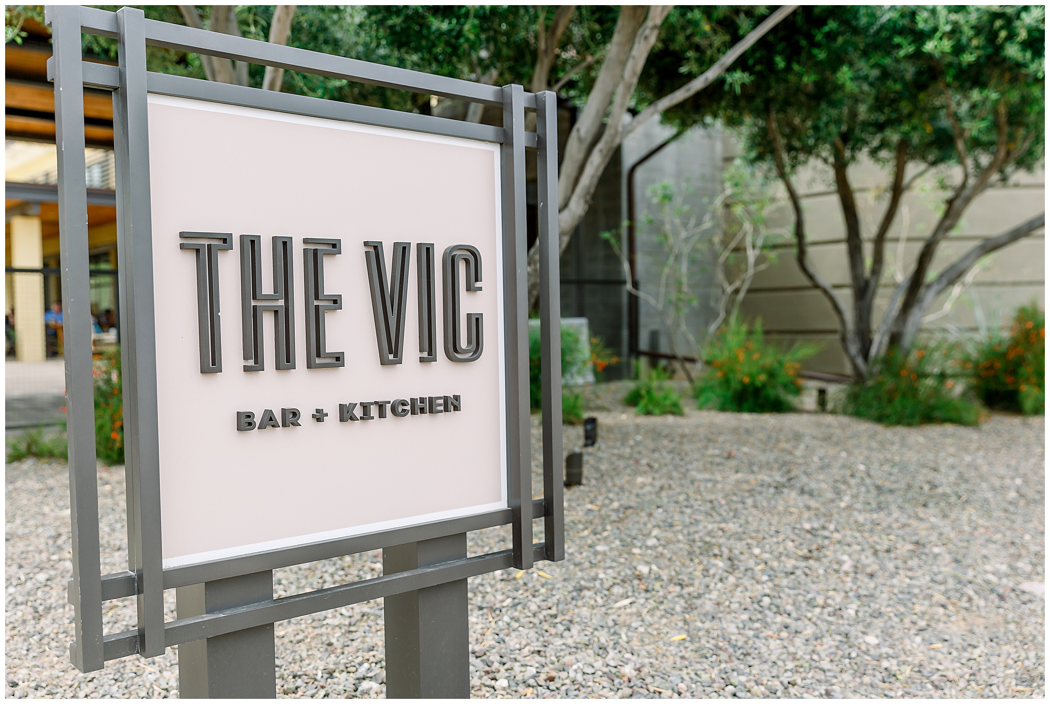 The Vic Bar and Grille Sign